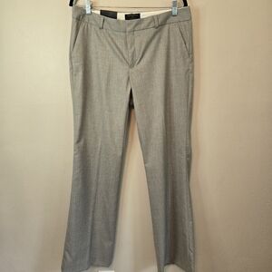 Banana Republic Women's Light Gray Trousers Mid-Rise Martin Fit Boot cut Size 12